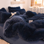 Mink velvet crystal velvet four-piece bedding Pi-Mart