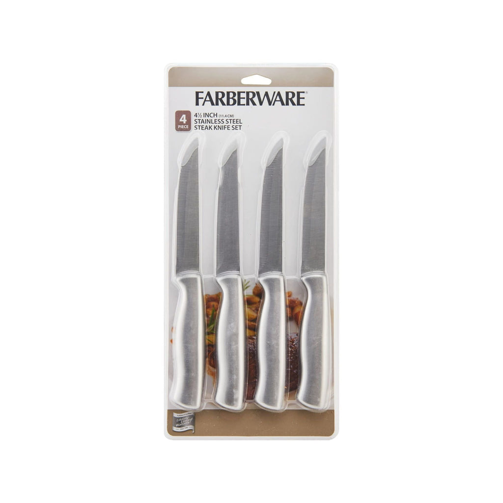Farberware Set of 4 Stainless Steel Steak Knives EasyOptionXY LLC