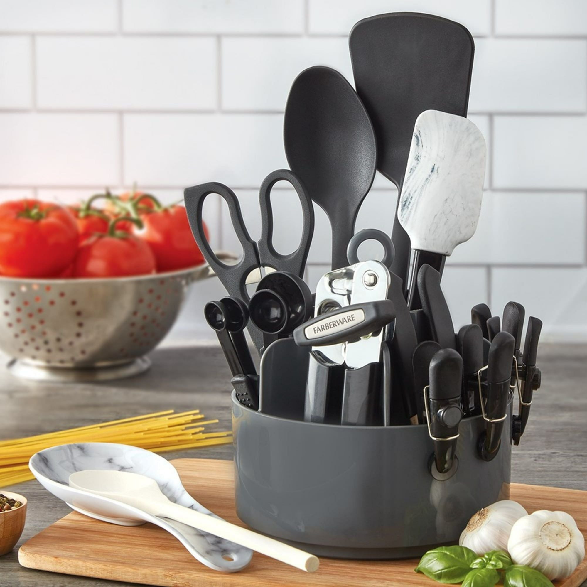 Farberware Professional 18-piece Marble Tool and Gadget Caddy Set EasyOptionXY LLC