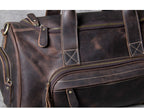 First layer leather big travel bag