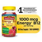 Nature Made Energy B12 1000 mcg Gummies; Dietary Supplement; 160 Count