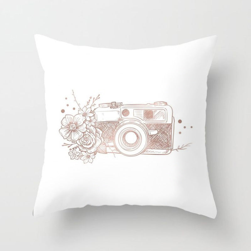 Pink sofa cushion cushion pillowcase Pi-Mart