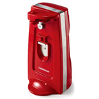 Farberware Can Opener and Knife Sharpener, Bottle Opener with Removable Cutting Lever,Red EasyOptionXY LLC