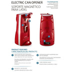 Farberware Can Opener and Knife Sharpener, Bottle Opener with Removable Cutting Lever,Red EasyOptionXY LLC