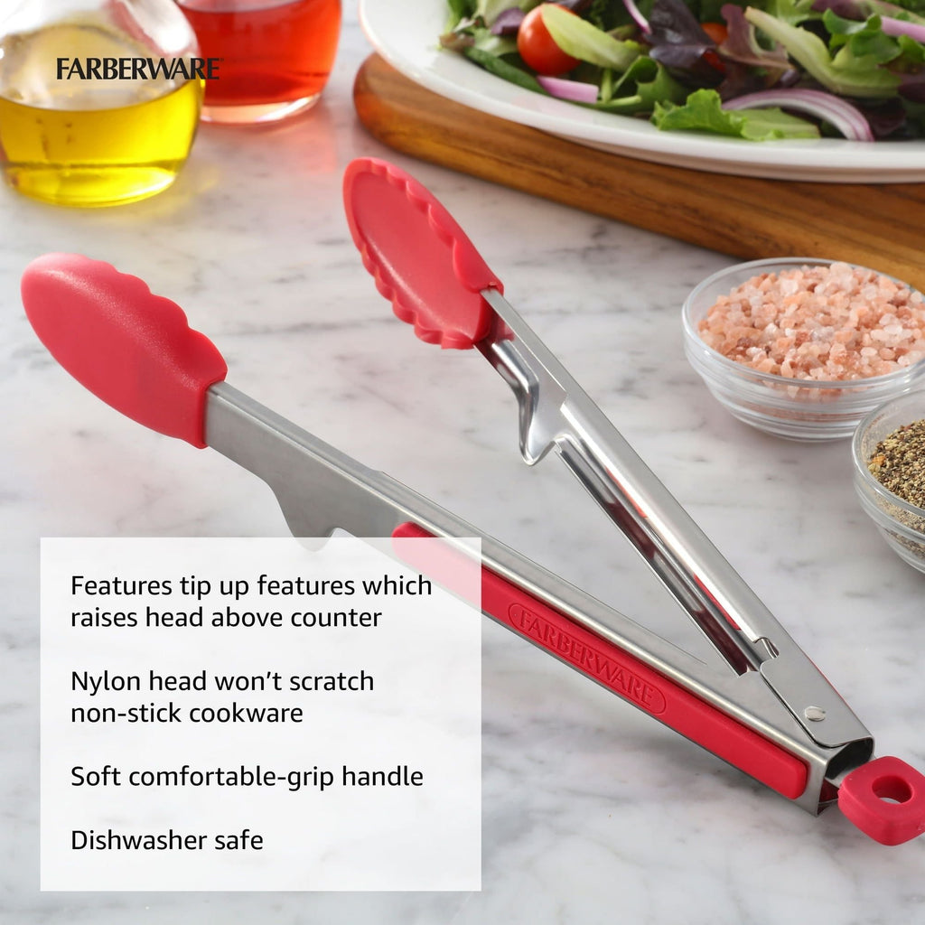 Farberware Soft Grips Nylon Instant Pot Tongs EasyOptionXY LLC