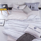 Pure cotton four-piece set cotton bed linen duvet cover single Pi-Mart