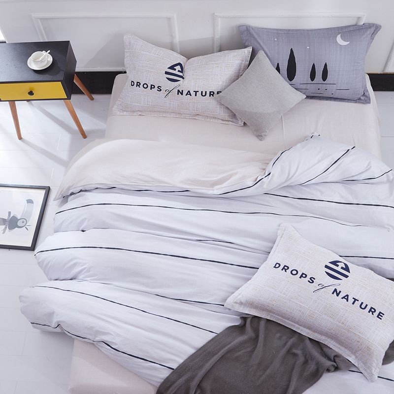 Pure cotton four-piece set cotton bed linen duvet cover single Pi-Mart