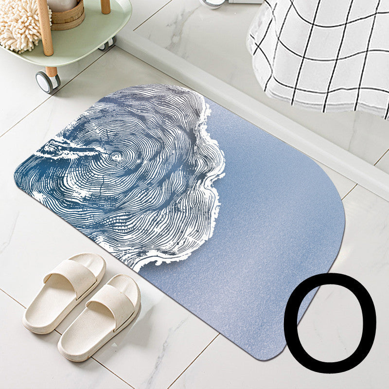 Diatom Mud Bathroom Door Non-slip Absorbent Floor Mat Pi-Mart