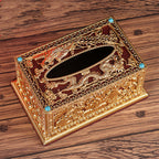Tibetan Tantric Buddhism Eight Auspicious Tissue Box Living Room Dining Room Car Small Tissue Box Pi-Mart
