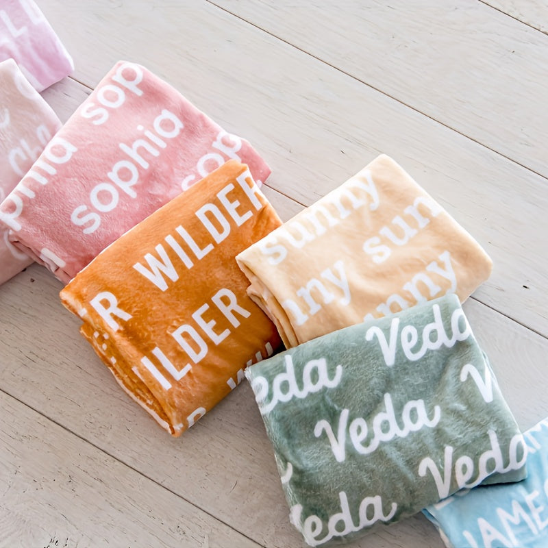 1pc Unique Customized Blanket - Soft, Cozy, Personalized Gift for Son, Daughter, Friend with Exclusive Name - Perfect Birthday, Holiday, Anniversary Present Lootquake LLC