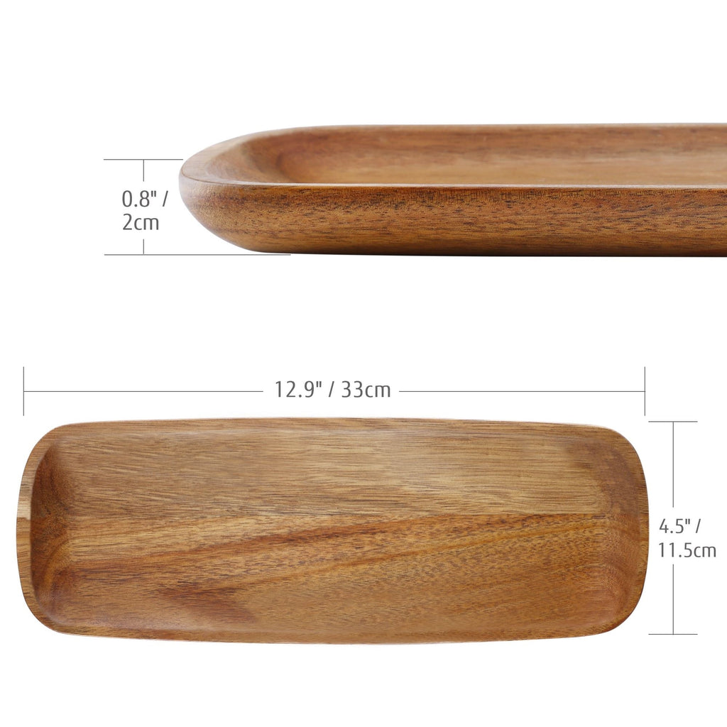 Hecef 3Pcs Charcuterie Board Platter Set, Acacia Wood Serving Tray Cheese Boards Dessert Table Display Set EasyOptionXY LLC