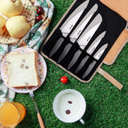 Hecef 11-Piece Kitchen Knife Set, Stonewashed Steel Ultra Sharp Japanese Knife with Roll Bag EasyOptionXY LLC