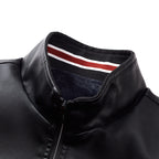 Leather men's casual jacket Pi-Mart