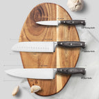 Hecef 3-Piece Professional Kitchen Knife Set, German Stainless Steel Extra Sharp Chef Knife Set EasyOptionXY LLC