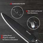 McCook MC701 Dishwasher Safe Black Knife Sets, 26 Pcs EasyOptionXY LLC