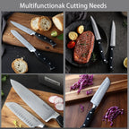 McCook MC25A Knife Sets,15 Pieces German Stainless Steel Kitchen Knife Block Set with Built-in Sharpener EasyOptionXY LLC