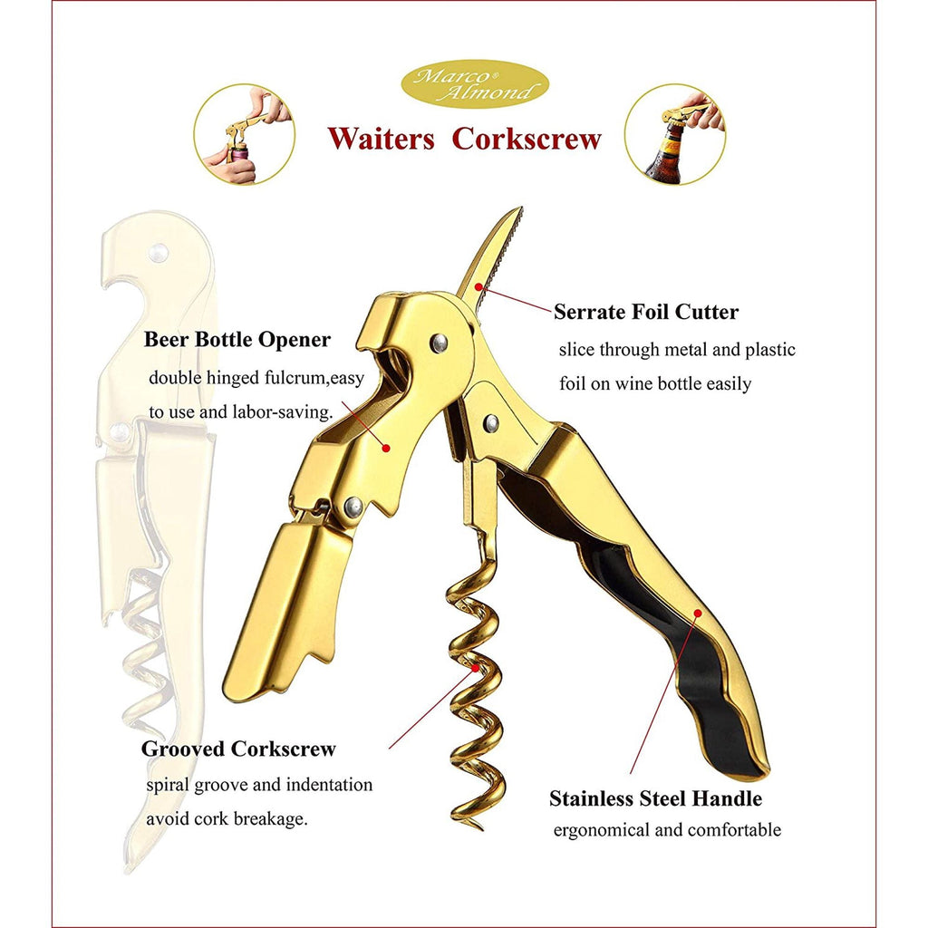 Wine Opener Marco Almond KYA56 Beer Corkscrew Beer Wine Bottle Opener EasyOptionXY LLC
