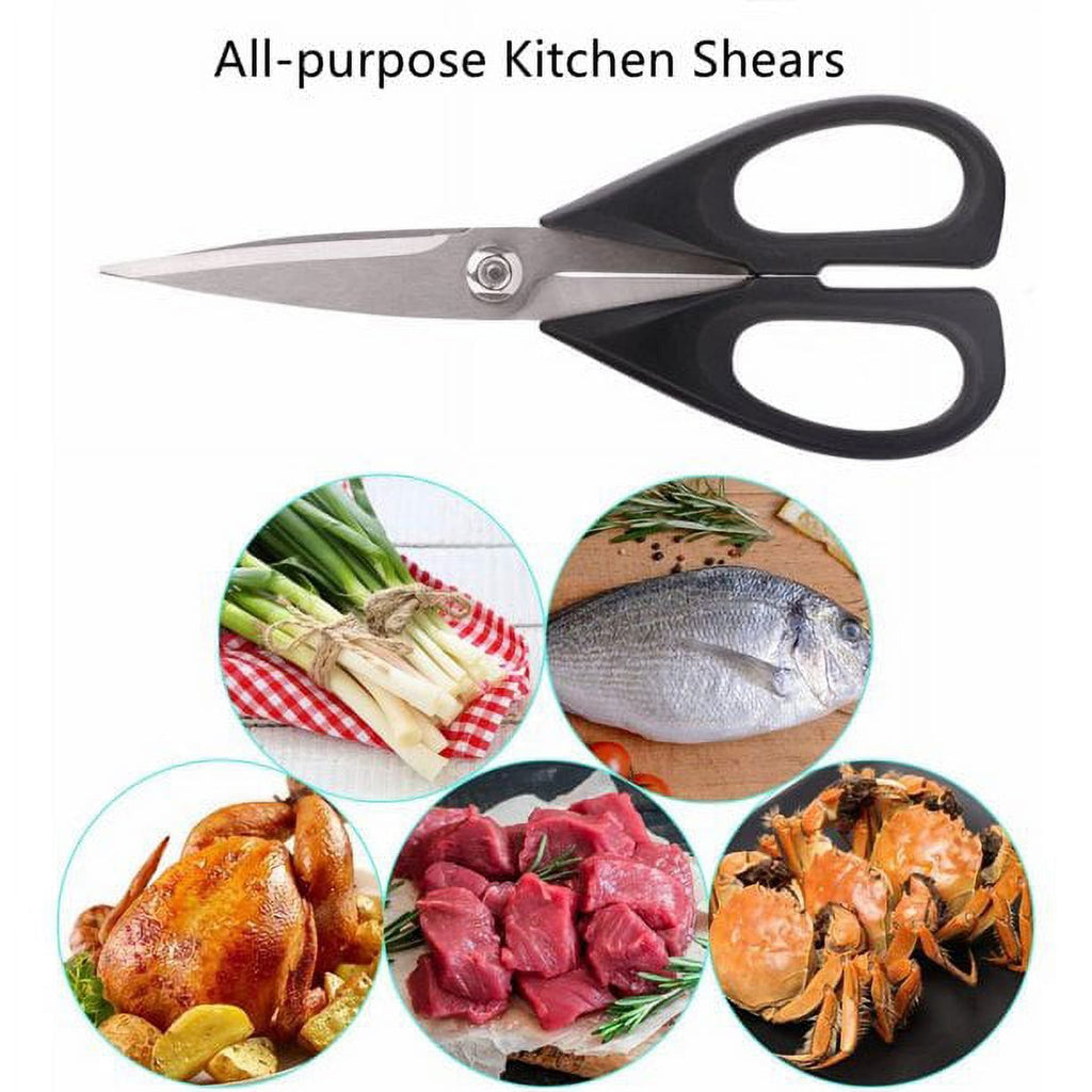McCook MC39 Knife Set with Built-in Sharpener, 14-Piece Triple Rivet Cutlery Knife Block Set EasyOptionXY LLC