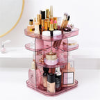 Rotating Acrylic Cosmetic Storage Box Transparent Pi-Mart