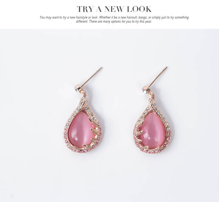 new fashion European and American bride necklace earrings two sets of ladies crystal jewelry set Pi-Mart