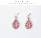 new fashion European and American bride necklace earrings two sets of ladies crystal jewelry set Pi-Mart
