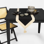 Thyme & Table Handmade Table Runner, Black Gold, 72 x 14 EasyOptionXY LLC