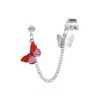 Fantasy Single Colorful Butterfly Earring