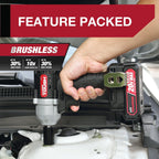 Hyper Tough Brushless 20V Max Lithium-Ion Cordless Impact Wrench, 1/2 inch Anvil, with 2.0Ah Lithium-Ion Battery & Charger, New Condition