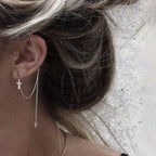 Single cross earring Pi-Mart