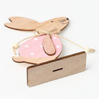 Creative Easter Bunny Woodwork Desktop Decoration Pi-Mart