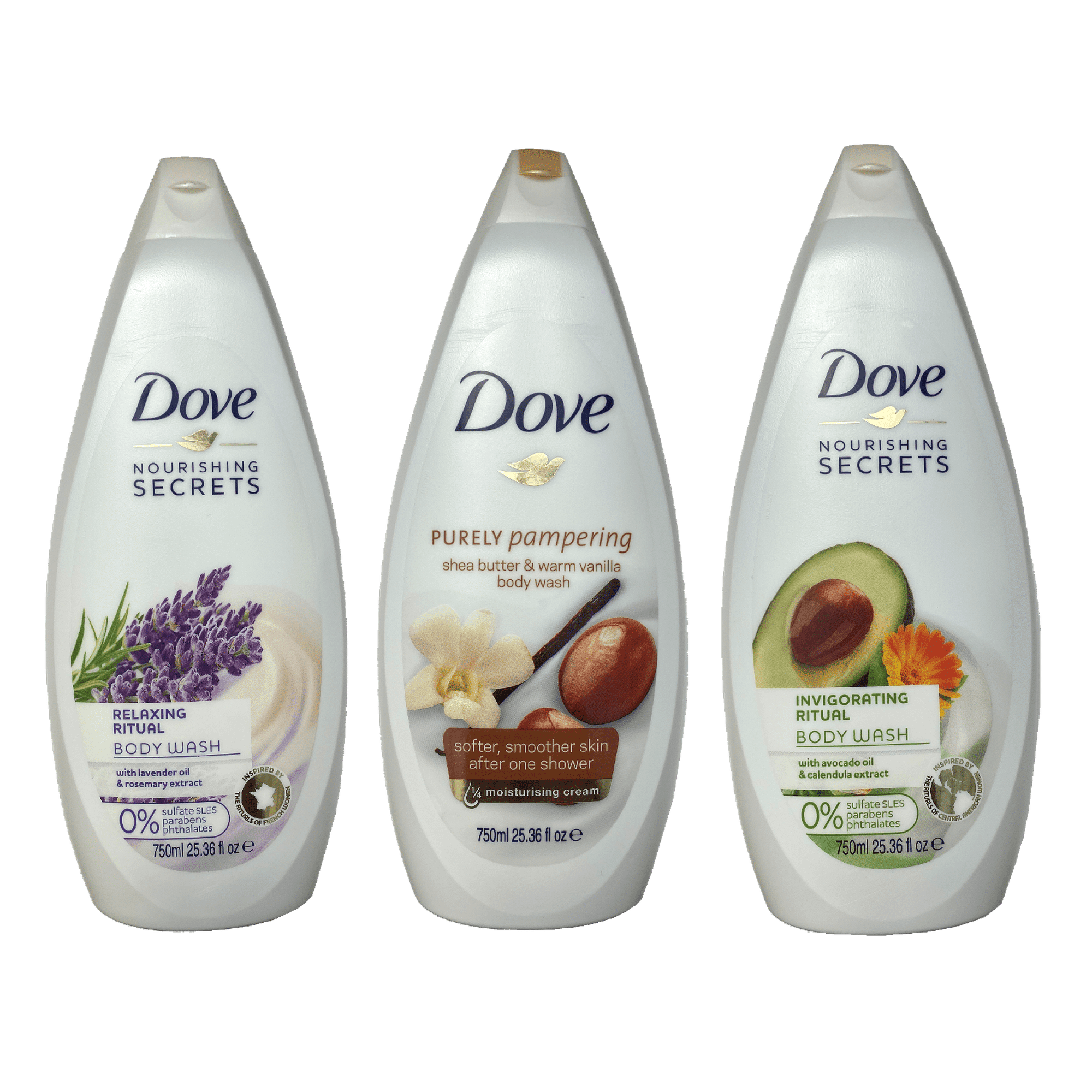 Dove Body Wash Shower 25.3 Oz Set of 3 Assorted EasyOptionXY LLC