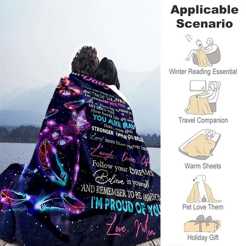 1pc Cozy Purple Envelope Blanket - Soft, Warm, and Lightweight Flannel Throw for Versatile Use - Perfect for Sofa, Bed, Travel, Camping, Living Room, Office, Couch, Chair, and Bed with Digital Printing Fleece and Gentle Flann