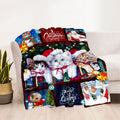 1pc Cozy Christmas Cat Santa Claus Flannel Blanket - Soft, Warm, Lightweight, Digital Printing Fleece Throw for Sofa, Bed, Travel, Camping, Living Room, Office, Couch, Chair - Perfect Gift for Family or Friends with Festive H Lootquake LLC