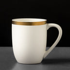 Thyme & Table Stoneware Mug, Everest Collection, White EasyOptionXY LLC