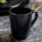 Thyme & Table DrinkwareBlack Onyx Stoneware 14oz Mug