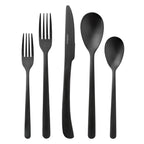 Thyme & Table 20-Piece Arden Stainless Steel Flatware Set, Black