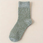 5pairs Socks Men's Winter Terry Socks Fleece Thickened Solid Color Mid Tube Socks Parallel Line Towel Socks Warm Floor Socks Lootquake LLC