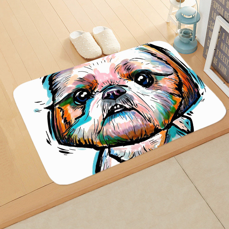 Digital Printing Floor Mat Bathroom Kitchen Toilet Absorbent non-slip Mat Pi-Mart