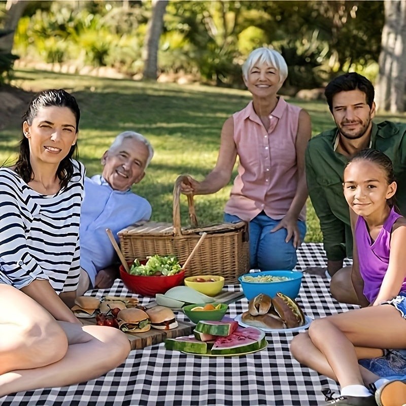 Waterproof Sandproof Picnic Blanket Beach Mat - Large, Machine Washable, Foldable, Ideal for Beach, Travel, Camping, Hiking, Park Grass, Indoor and Outdoor Activities