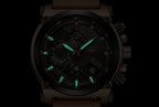 Men's Waterproof Modern Watch With Leather Belts, Stainless Steel Case Excellent Look Perfect Gift Stevvex