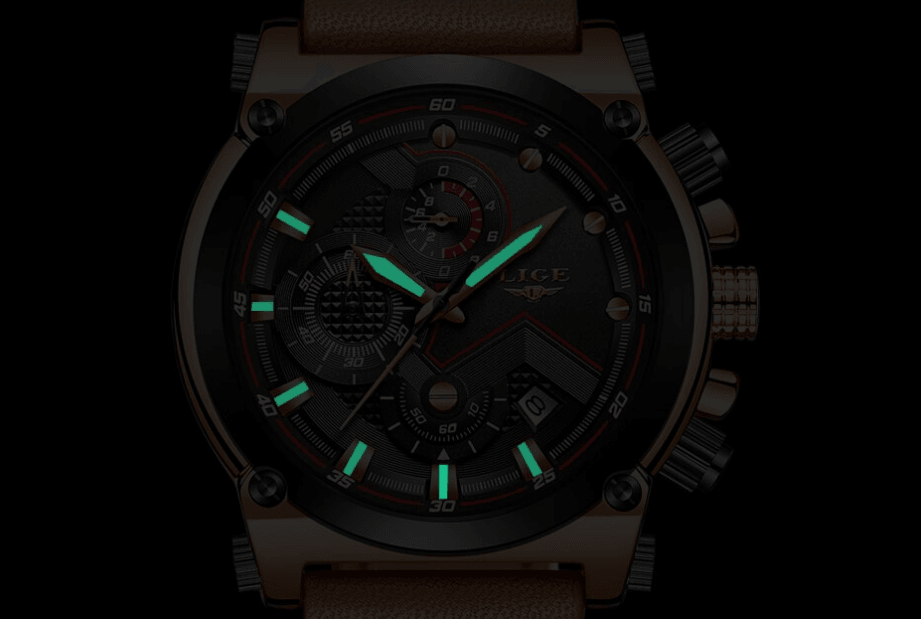 Men's Waterproof Modern Watch With Leather Belts, Stainless Steel Case Excellent Look Perfect Gift Stevvex