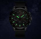 Men's Sports Waterproof Watch With  Stainless Steel Bracelet Unique Design Perfect Gift For Your Man Stevvex