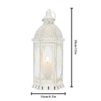 15''H Outdoor Candle Lanterns Vintage Metal Candle Holder Lootquake LLC