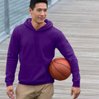 Hooded Pullover Brushed Sweatshirt Workwear Pi-Mart