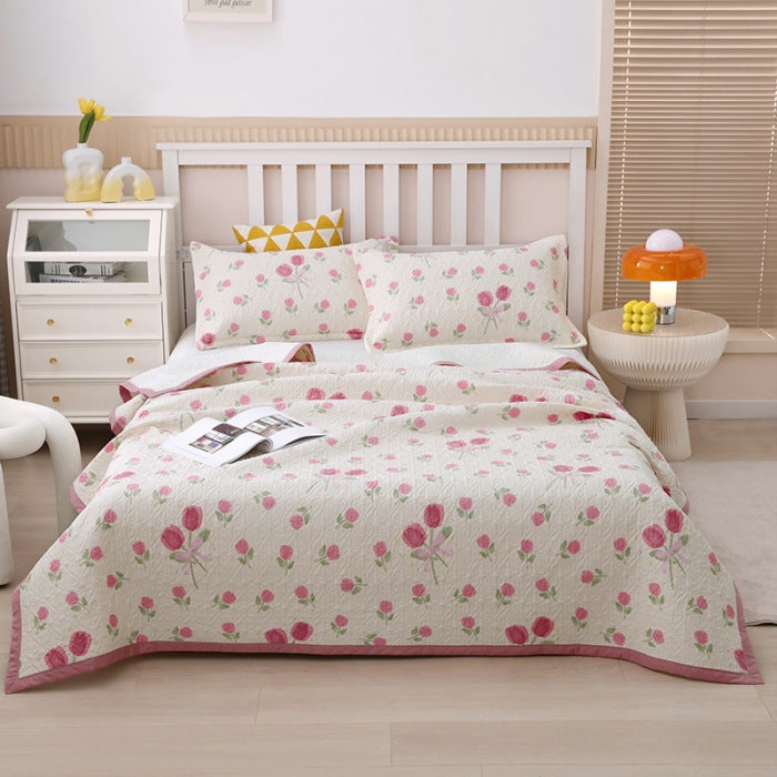 New Cotton Bed Cover Three-piece Set Pi-Mart