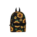 Sunflower pattern backpack, large capacity lightweight backpack purse, travel goods nylon storage backpack - SJB-DIAMOND ELITES
