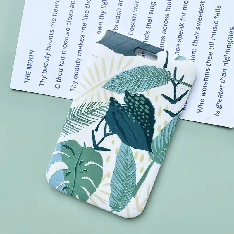 Green Plant Series Simple Fashion Lanyard Card Cover - SJB-DIAMOND ELITES
