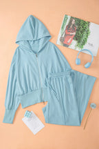 Zip-Up Hoodie and Pants Active Set