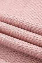 Pink Sweet Bow Drop Sleeve Round Neck Sweater