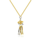 Couple Hugging Pendant Necklace Pi-Mart
